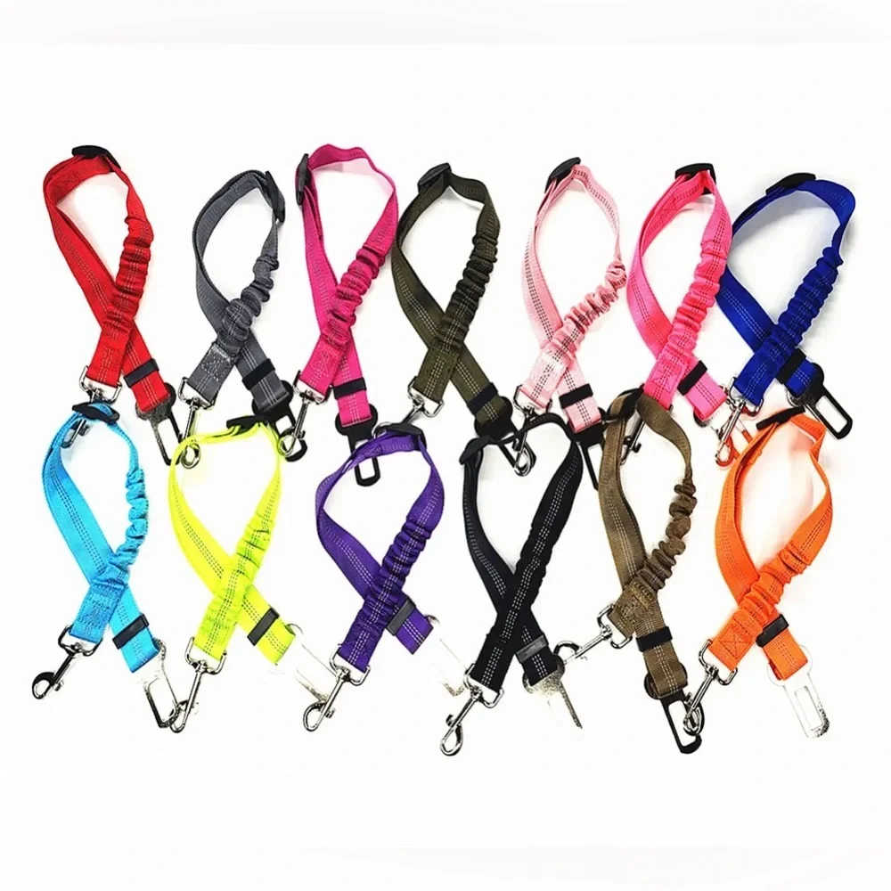 Adjustable Nylon Safety Car Seat Belt For Dogs and Cats